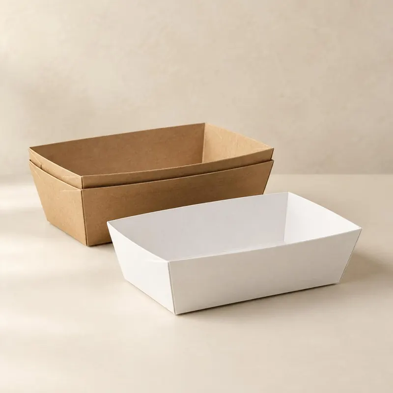 Food trays from the Kraftmill food packaging range